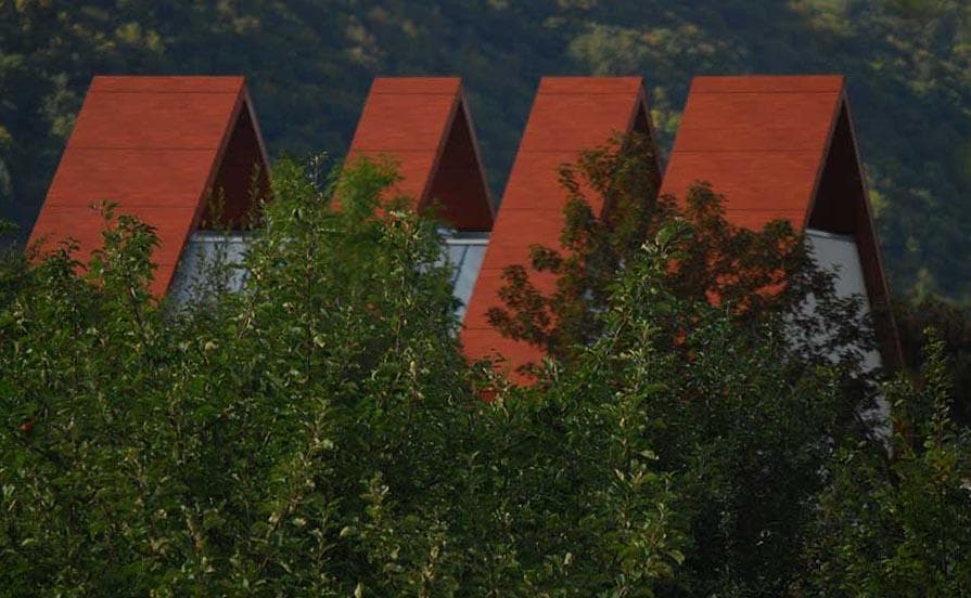 moderne architektonische Dachkonstruktion